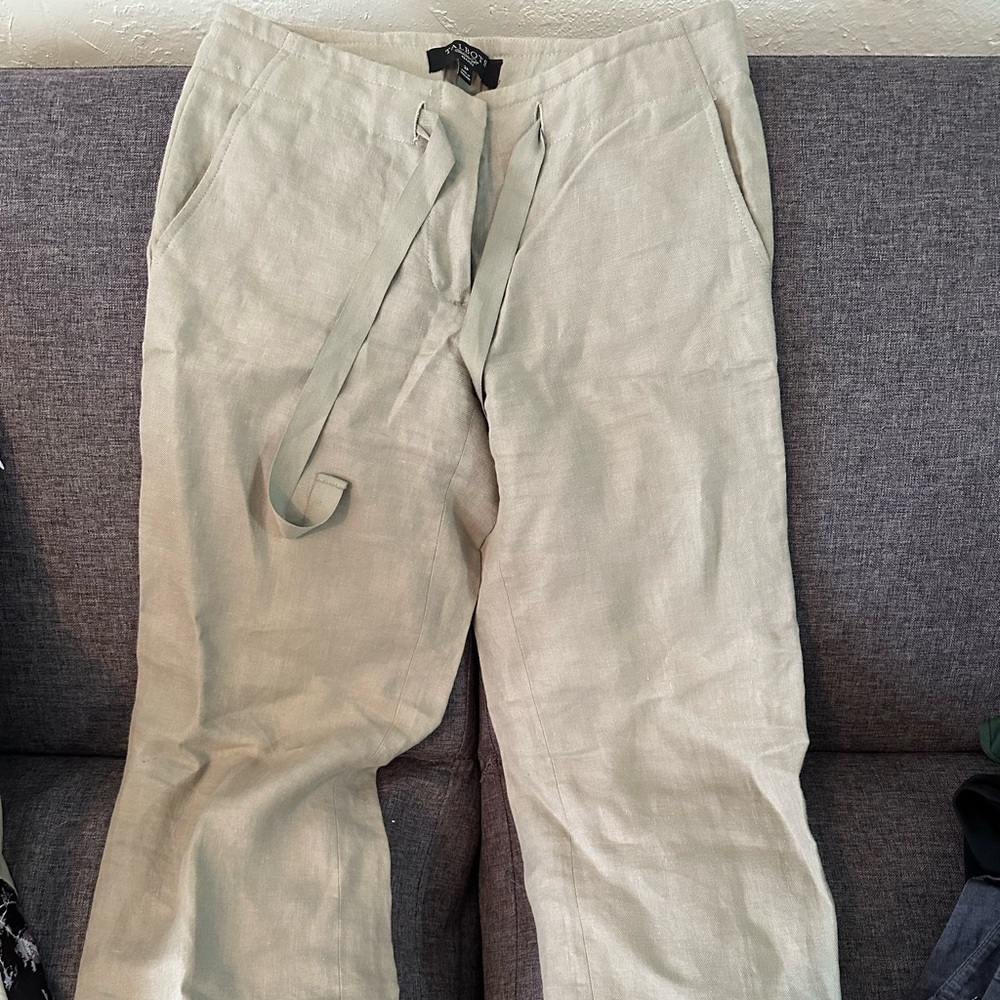 Women’s drawstring wide leg pant